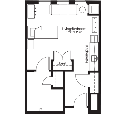 Floor Plan Assisted Living Suite