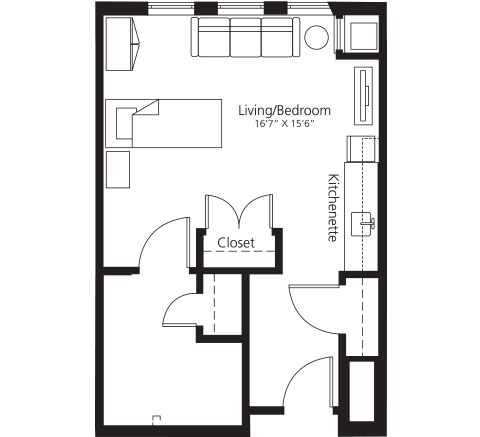 Floor Plan Assisted Living Suite